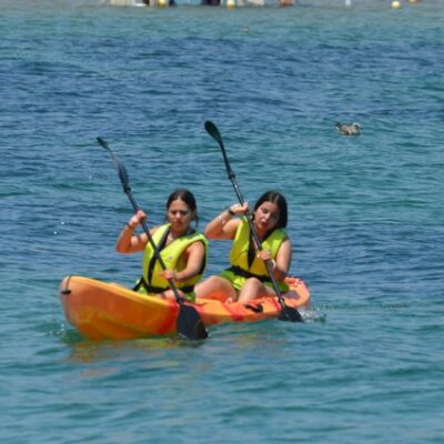 travesía nocturna en kayak